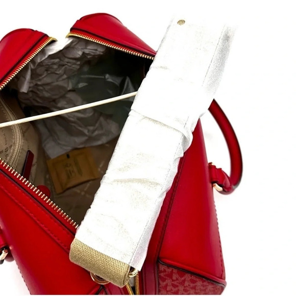 Michael Kors Medium Travel Duffle Satchel Bag (NWT)
Red/Gold - Picture 11 of 12